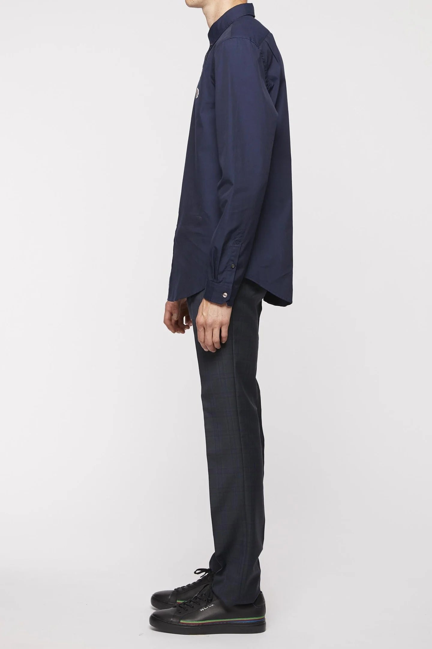 PAUL SMITH ZEBRA LOGO COTTON LONG SLEEVE SHIRT NAVY BLUE RRP £140 BNWT