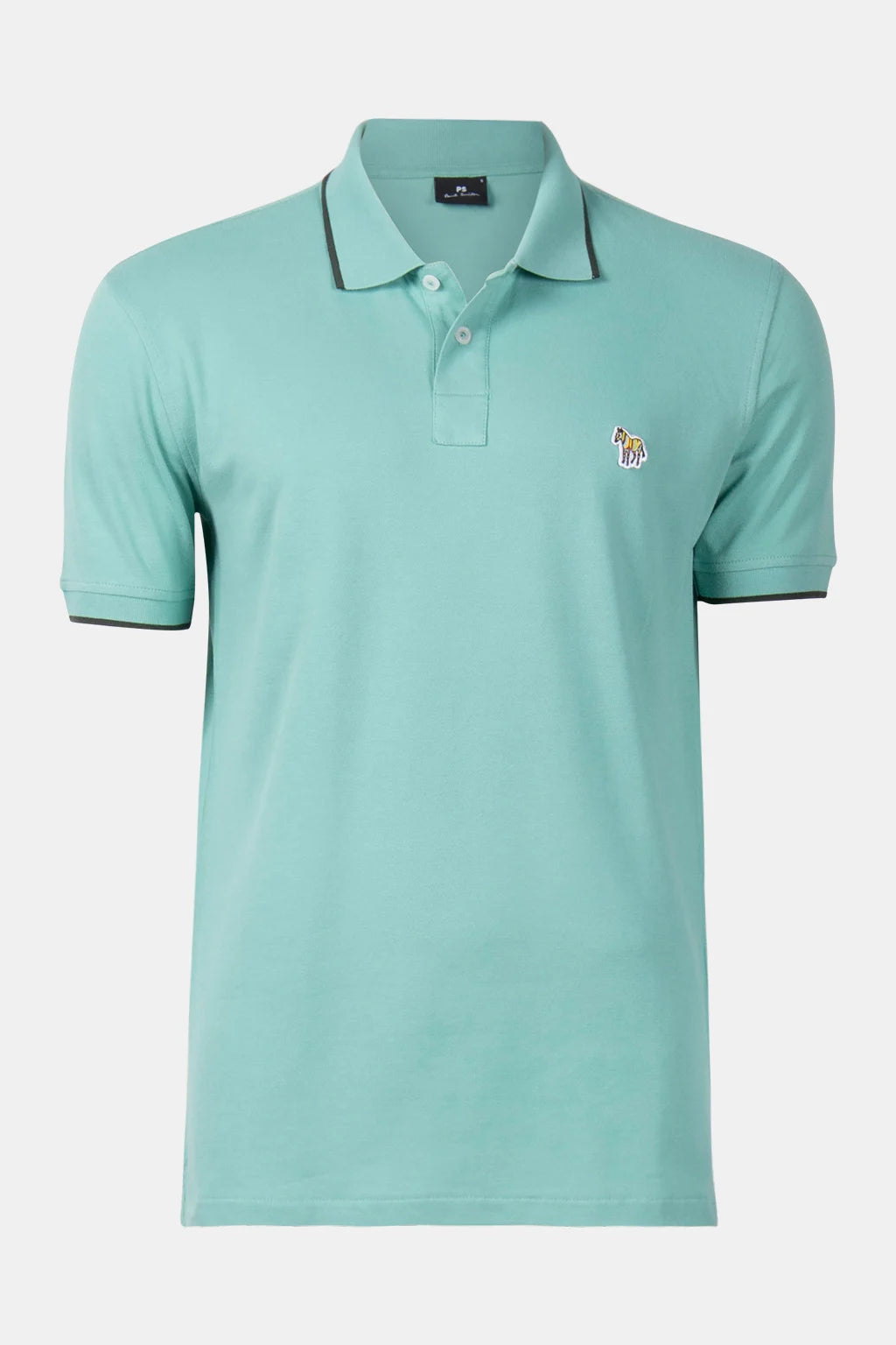 PAUL SMITH PS TIPPED PIQUE COTTON POLO SHIRT PASTEL BLUE XL RRP £90 BNWT