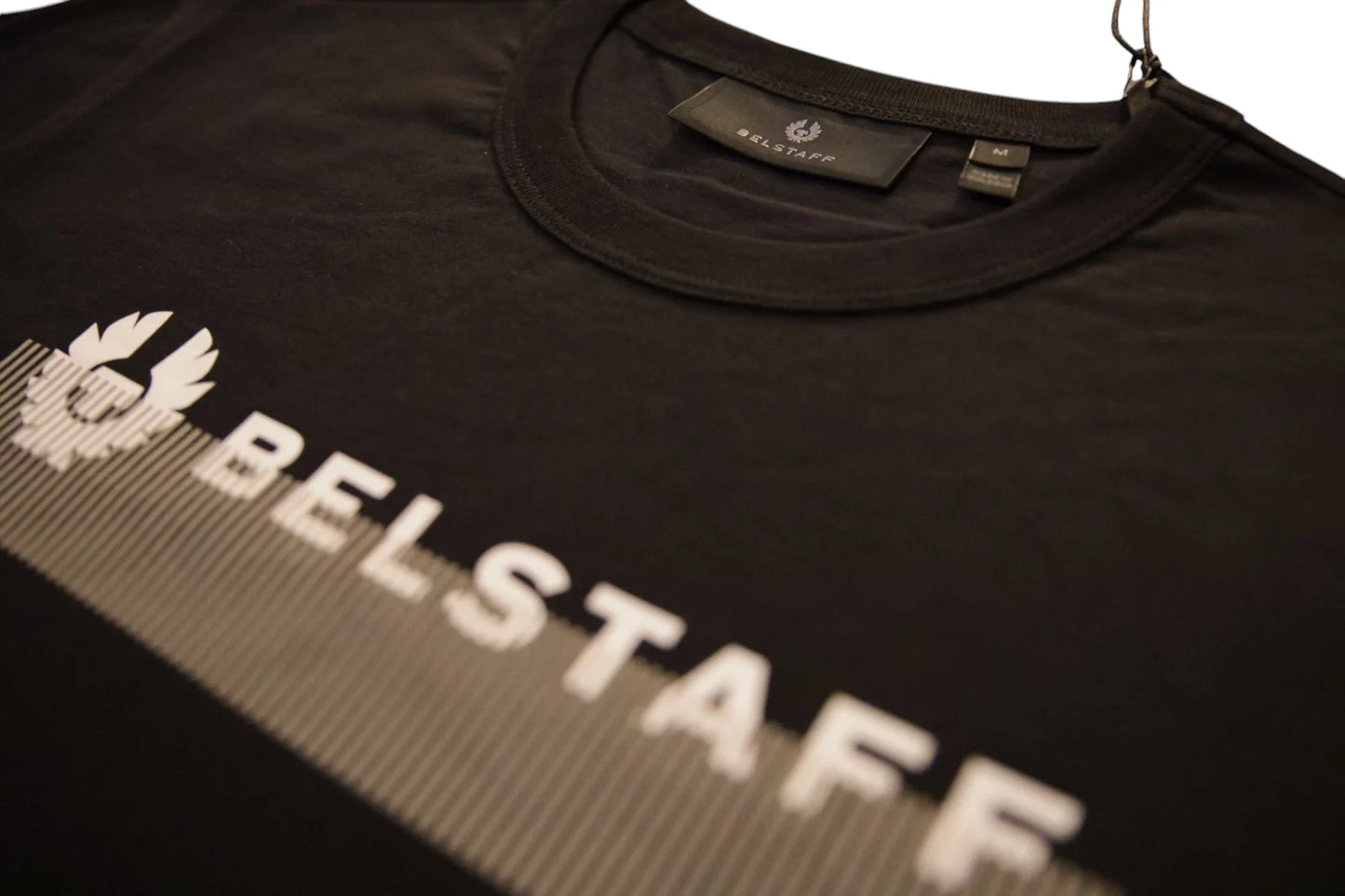 BELSTAFF RADIO PHOENIX COTTON T-SHIRT BLACK XL RRP £70 BNWT