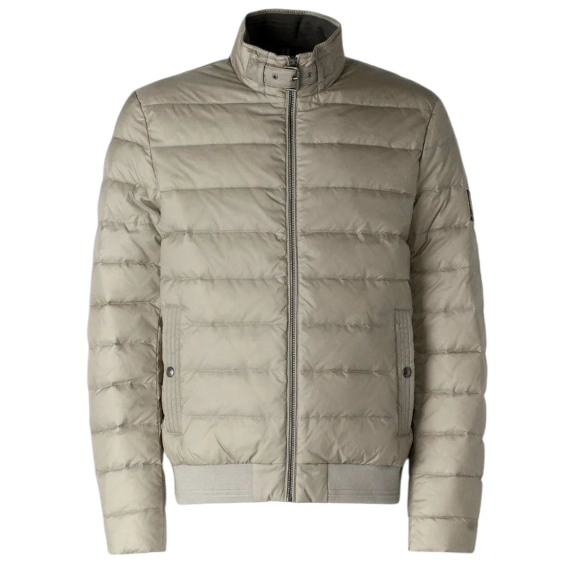 BELSTAFF CIRCUIT DOWN PUFFA BOMBER JACKET TONAL CHROME GREY RRP £350 BNWT