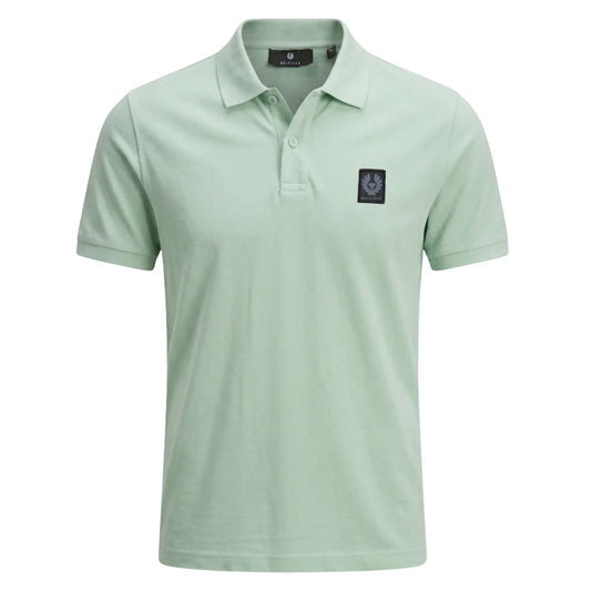 BELSTAFF STEWARTON PIQUE COTTON POLO SHIRT BREEZE GREEN RRP £95 BNWT