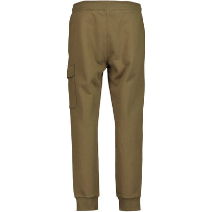 C.P. COMPANY DIAGONAL RAISED FLEECE LENS JOGGERS IVY GREEN RRP £205 BNWT