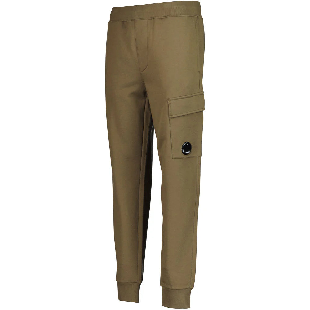 CP COMPANY DIAGONAL RAISED FLEECE LENS JOGGERS IVY GREEN RRP £205 BNWT