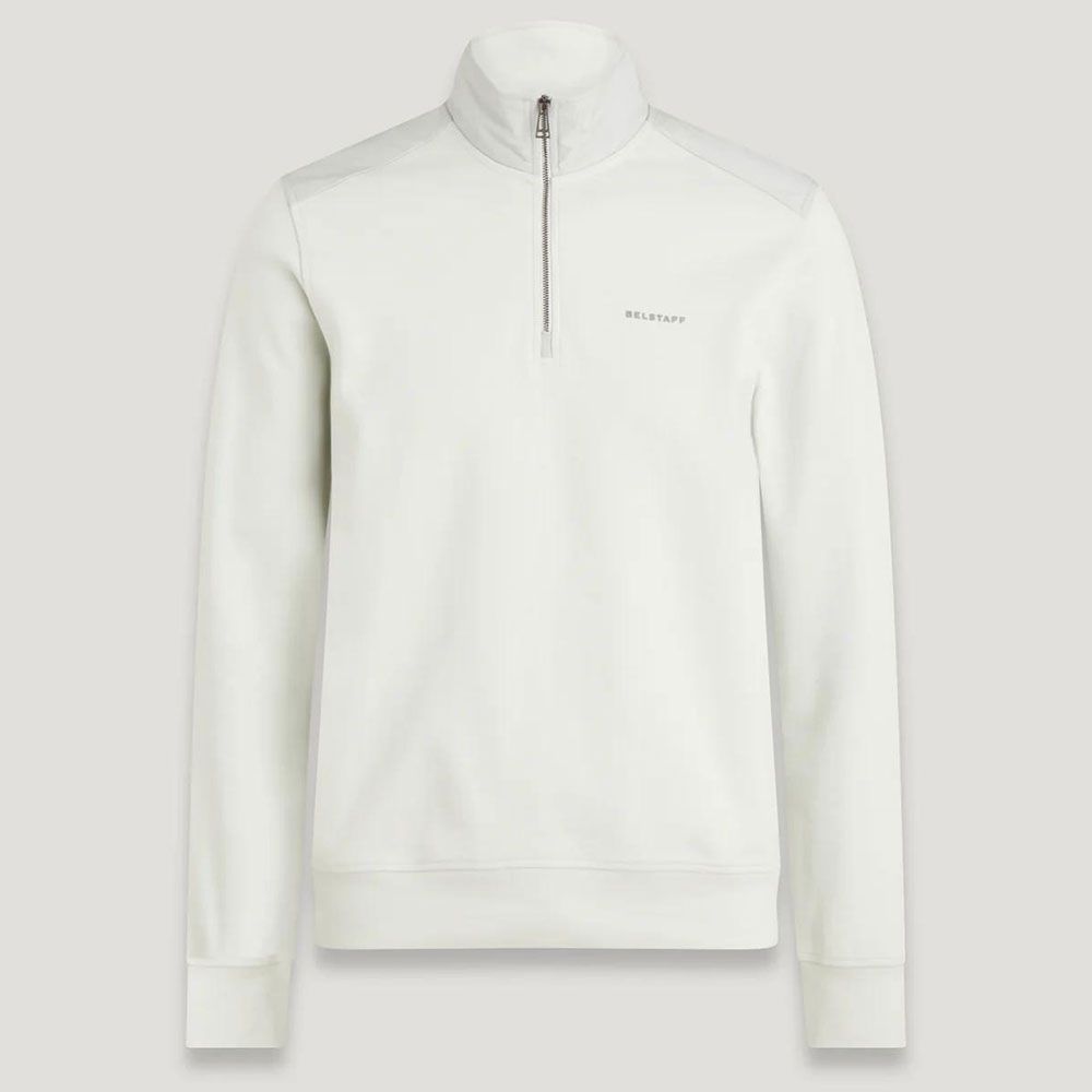 BELSTAFF ALLOY QUARTER ZIP SWEATSHIRT MERCURY 2XL RRP £175 BNWT