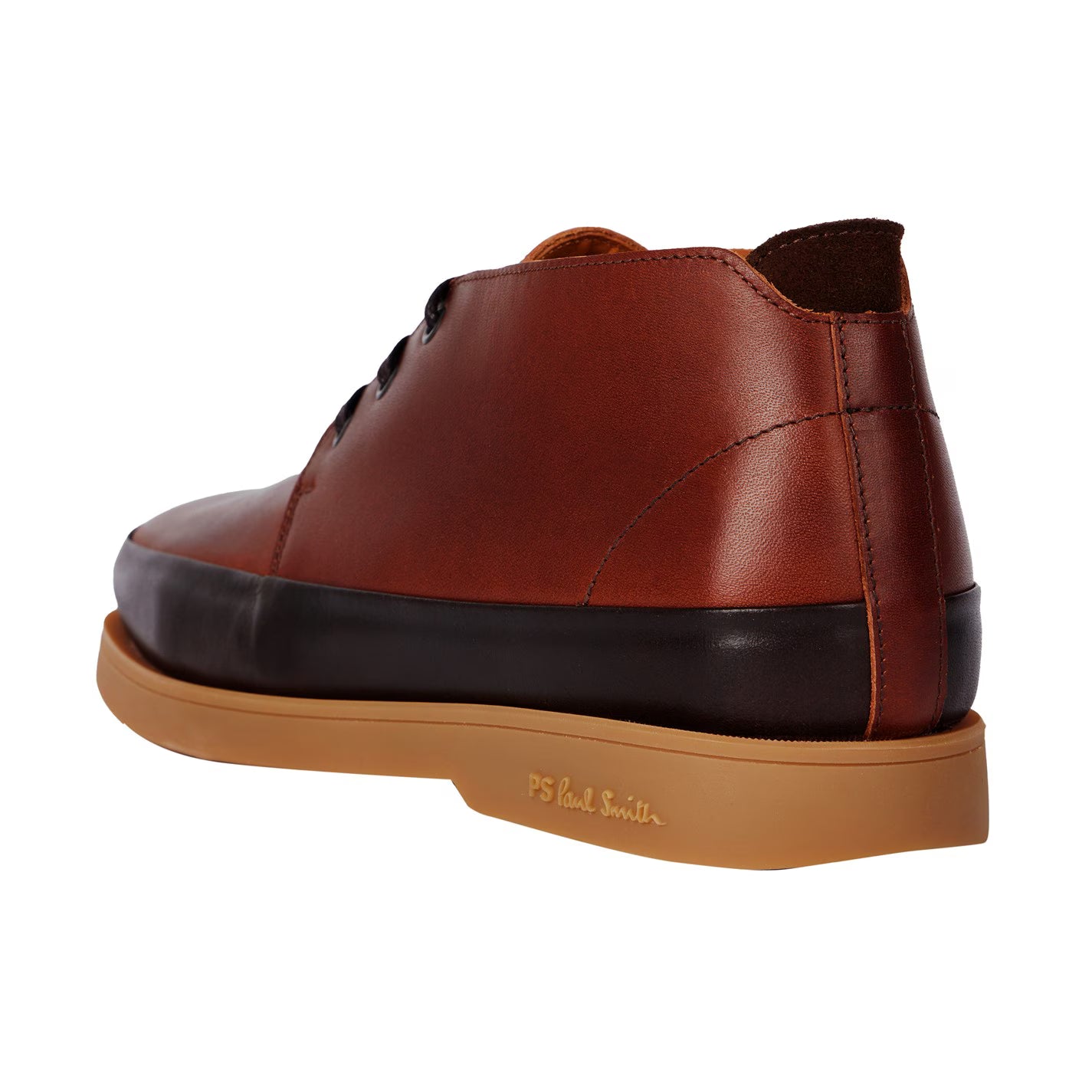 PAUL SMITH PS CRANE LEATHER CHUKKA BOOTS TWO TONE TAN BROWN UK 9 RRP £225 BNIB