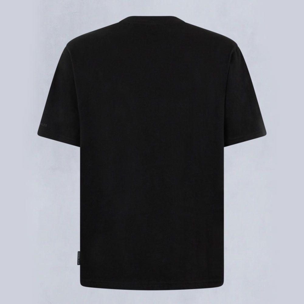 MOOSE KNUCKLES CRESCENT COTTON T-SHIRT BLACK RRP £90 BNWT