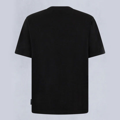 MOOSE KNUCKLES CRESCENT COTTON T-SHIRT BLACK RRP £90 BNWT
