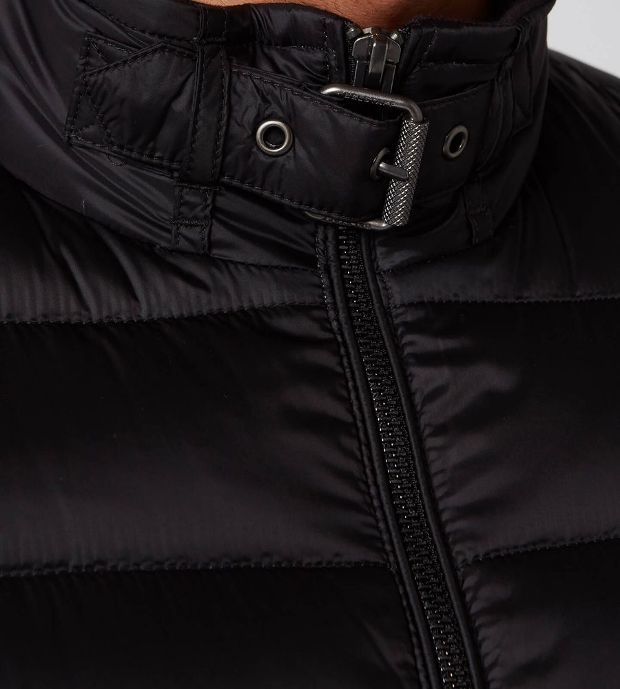 BELSTAFF CIRCUIT DOWN PUFFA BOMBER JACKET BLACK UK48 4XL RRP £350 NEW