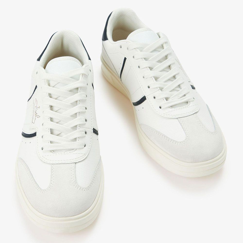 FRED PERRY B4 LEATHER TRAINERS SNOW WHITE UK 10 RRP £85 BNIB