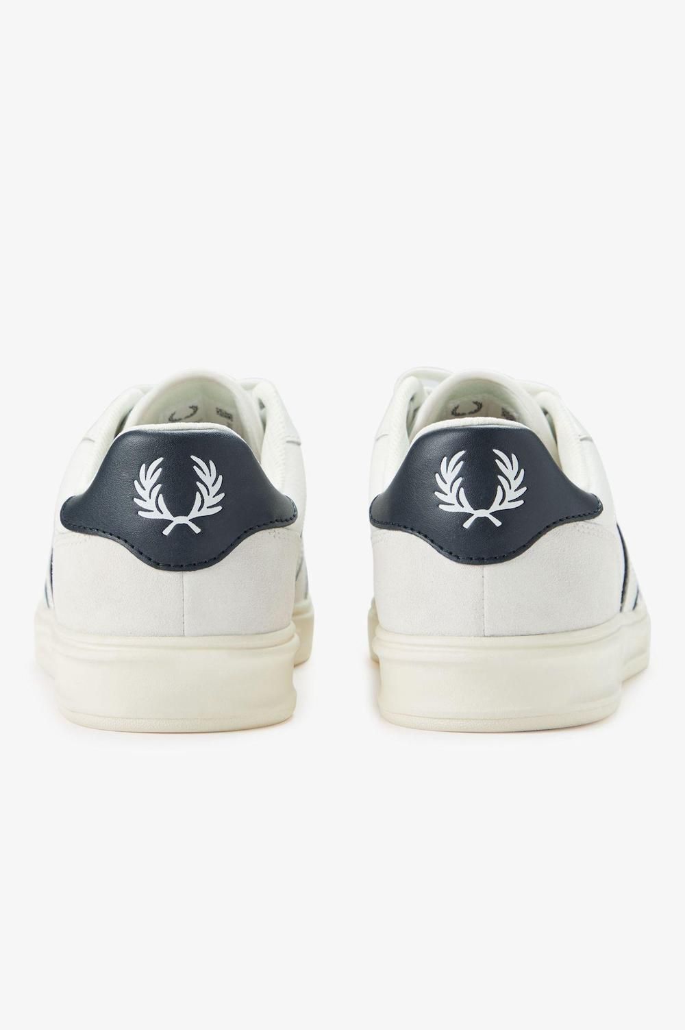 FRED PERRY B4 LEATHER TRAINERS SNOW WHITE UK 10 RRP £85 BNIB