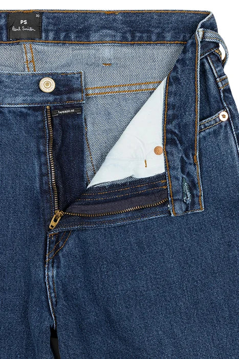 PAUL SMITH PS SMILE TAPERED FIT JEANS MEDIUM WASH BLUE 38W 34L (38LONG) RRP £150