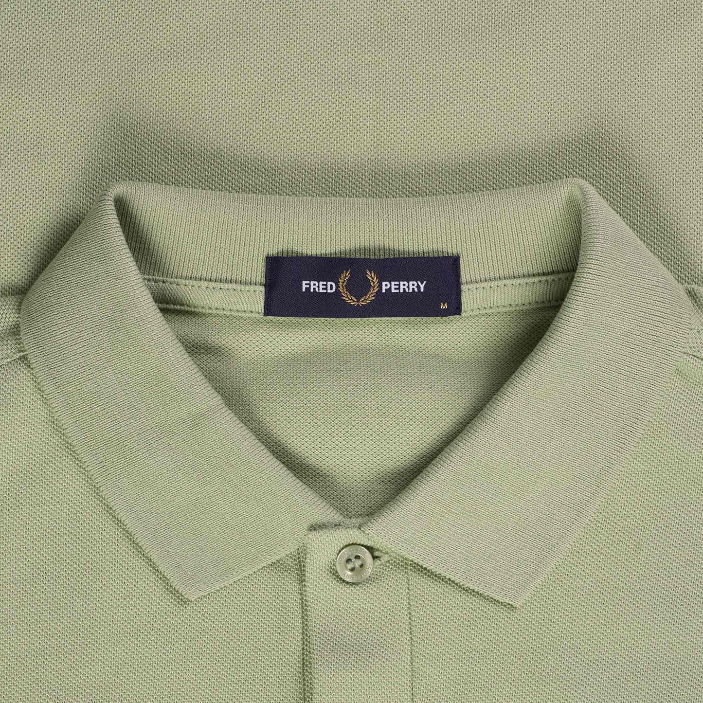FRED PERRY PIQUE COTTON POLO SHIRT SEAGRASS GREEN RRP £80 BNWT