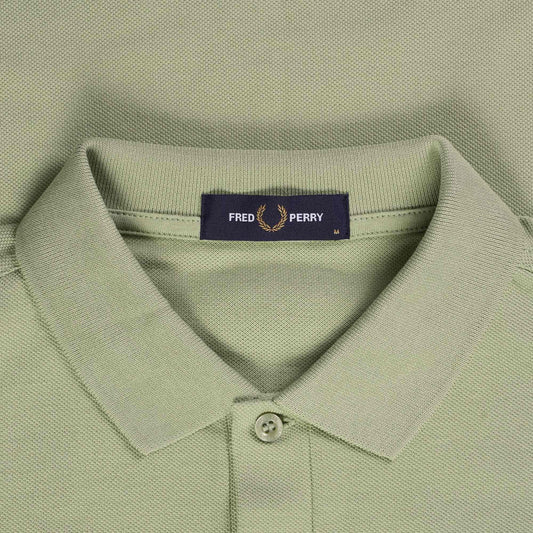 FRED PERRY PIQUE COTTON POLO SHIRT SEAGRASS GREEN RRP £80 BNWT