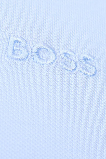HUGO BOSS PRESS 55 STRETCHY COTTON POLO SHIRT LIGHT PASTEL BLUE 5XL RRP £119 BNWT