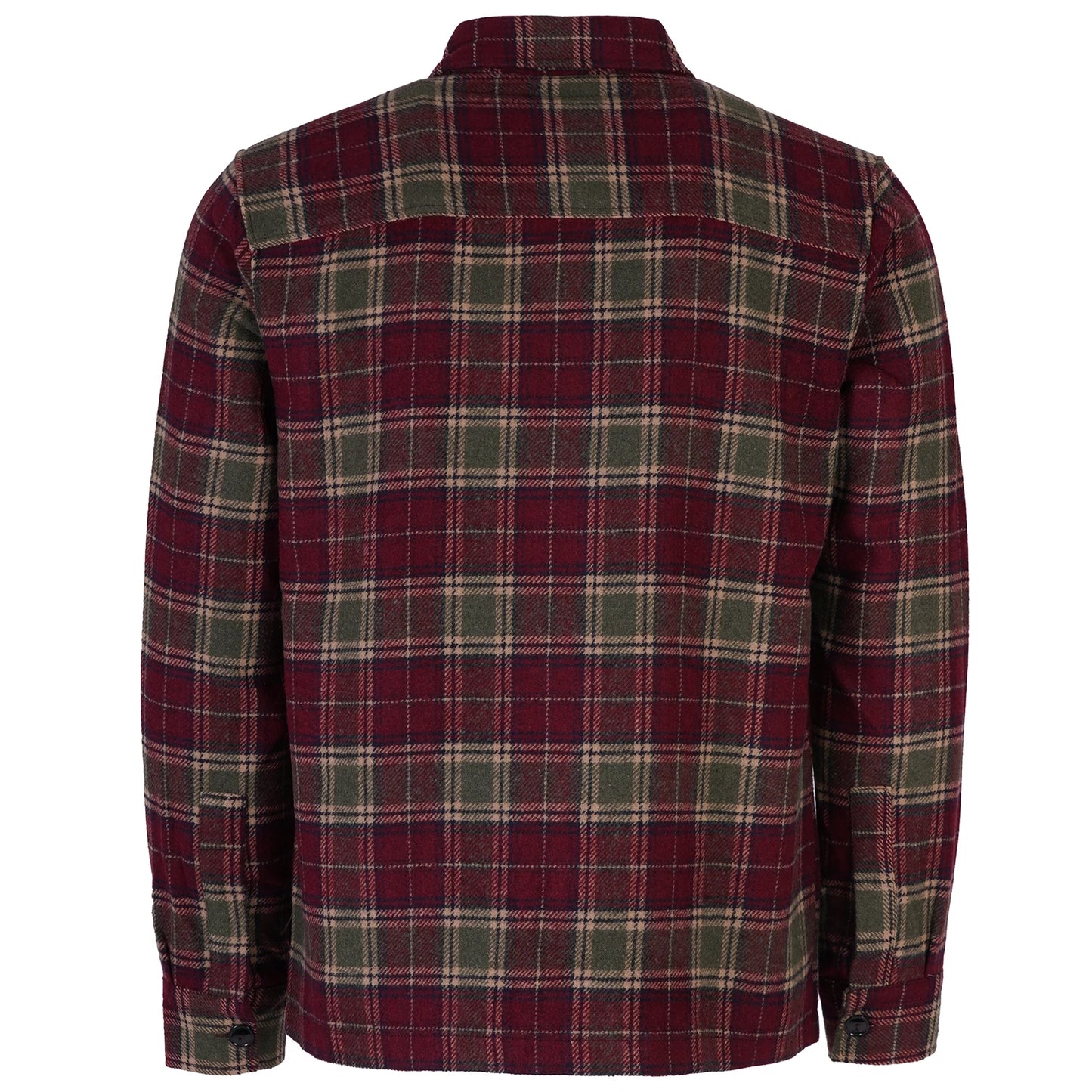 SCHOTT NYC CARL COTTON PLAID CHECK LONG SLEEVE SHIRT BURGUNDY M RRP £129 BNWT