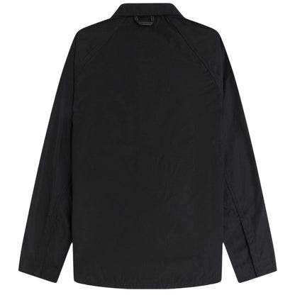 FRED PERRY RAGLAN UTILITY OVERSHIRT SHACKET JACKET BLACK 2XL RRP £150 BNWT