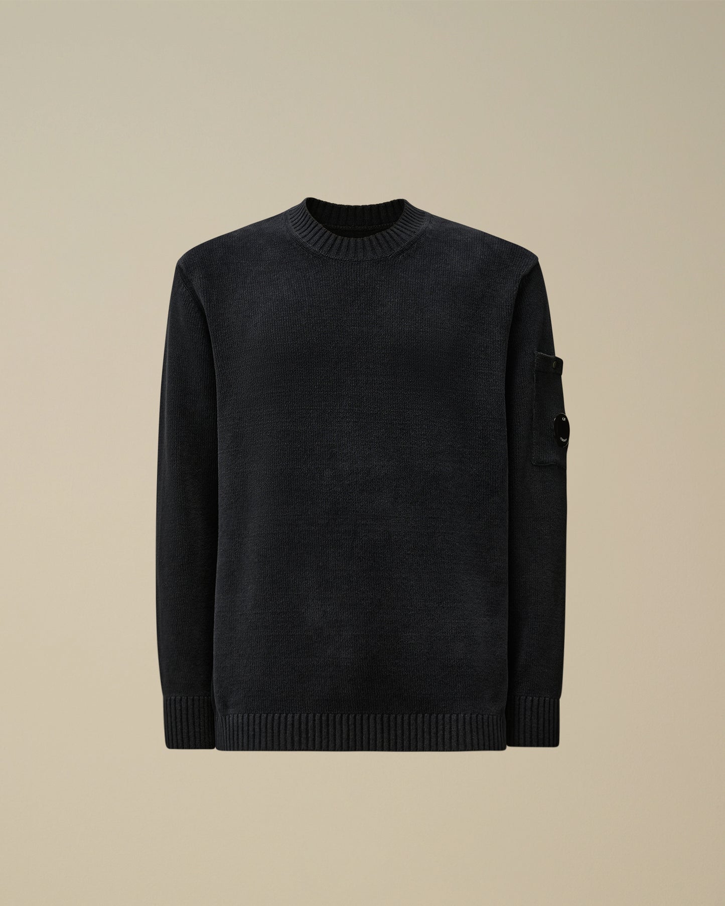 CP COMPANY CHENILE LENS JUMPER IN TOTAL ECLIPSE NAVY BLUE 3XL RRP £225 BNWT