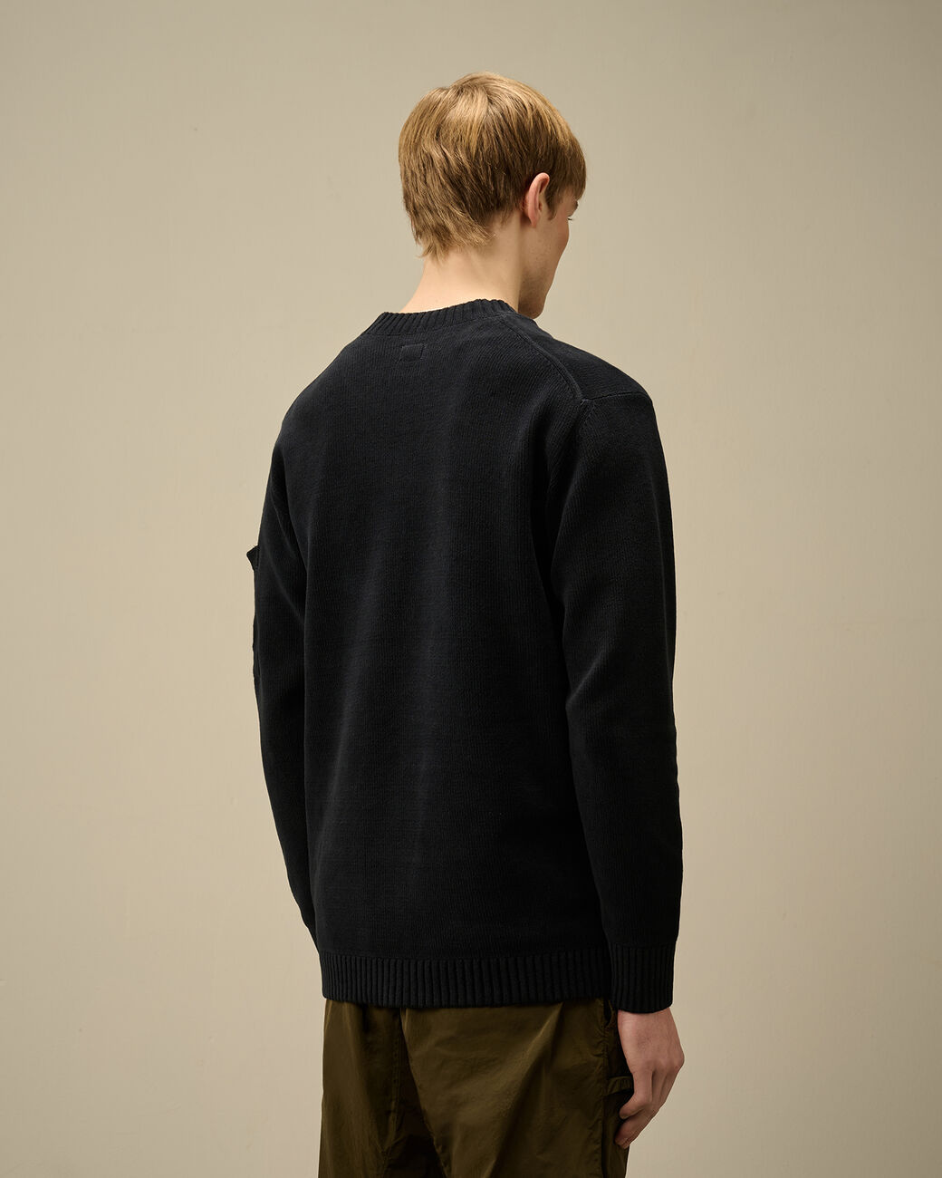 CP COMPANY CHENILE LENS JUMPER IN TOTAL ECLIPSE NAVY BLUE 3XL RRP £225 BNWT