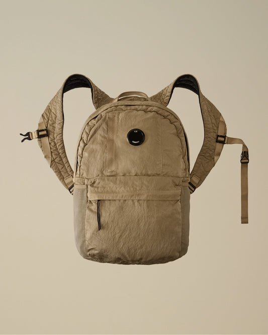 CP COMPANY NYLON B LENS BACKPACK FALLEN ROCK GREY RRP £240 BNWT