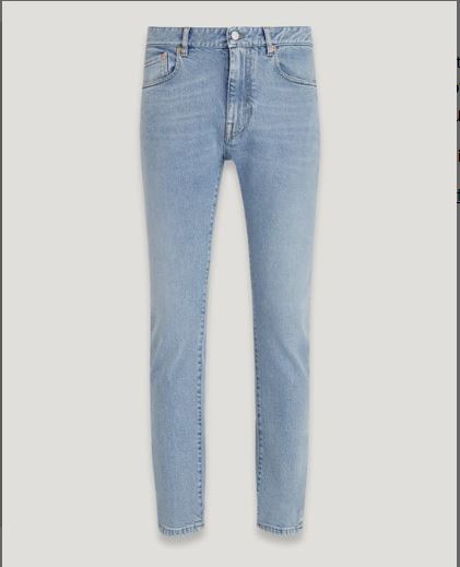 BELSTAFF LONGTON SLIM FIT JEANS LIGHT STONE WASH BLUE 32W 34L (32 LONG) RRP £130
