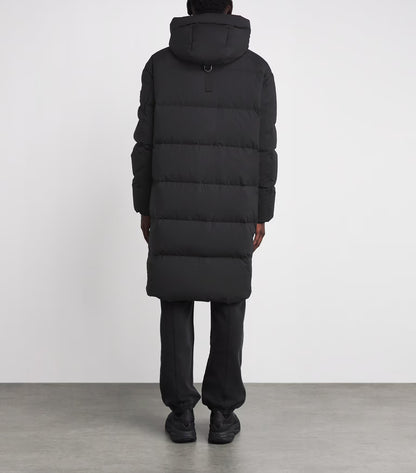 MOOSE KNUCKLES EVEREST LONG HOODED PUFFA JACKET COAT BLACK XL RRP £895 BNWT