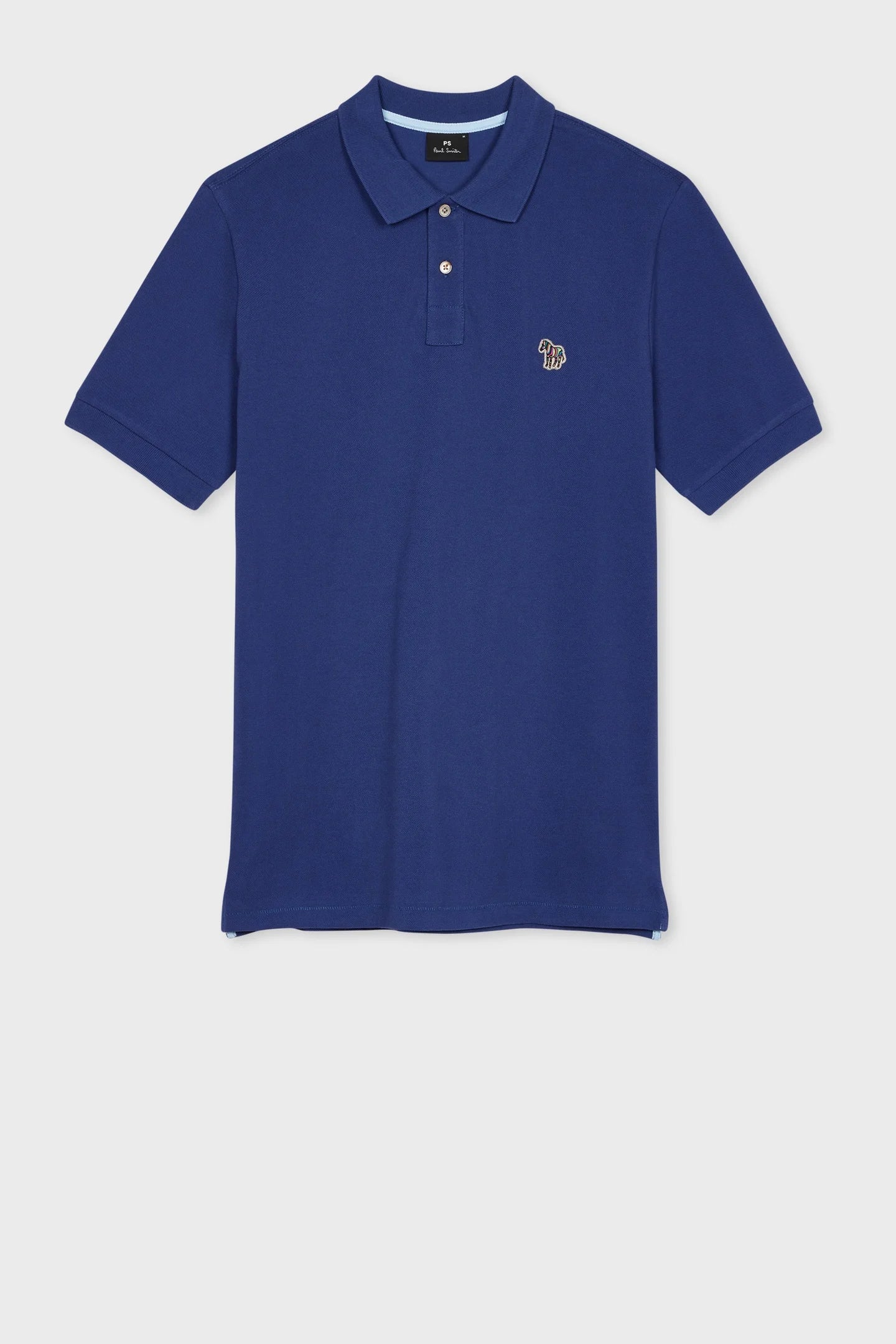PAUL SMITH ZEBRA PIQUE COTTON POLO SHIRT DARK ROYAL BLUE (46F) 2XL RRP £90 NEW