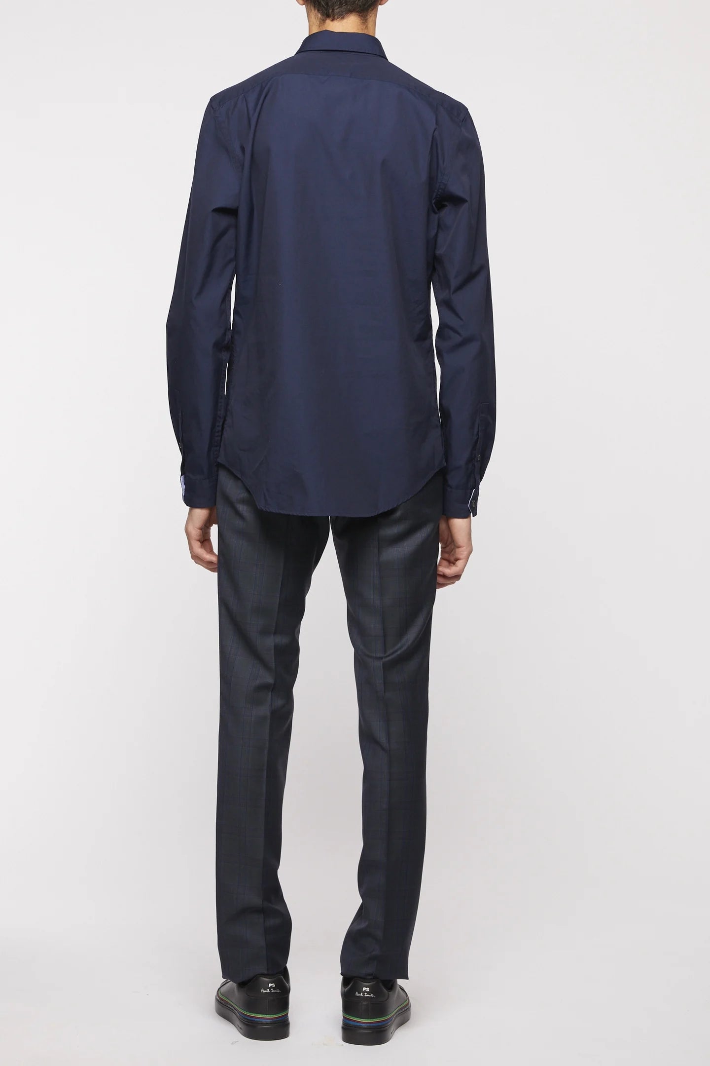 PAUL SMITH ZEBRA LOGO COTTON LONG SLEEVE SHIRT NAVY BLUE RRP £140 BNWT