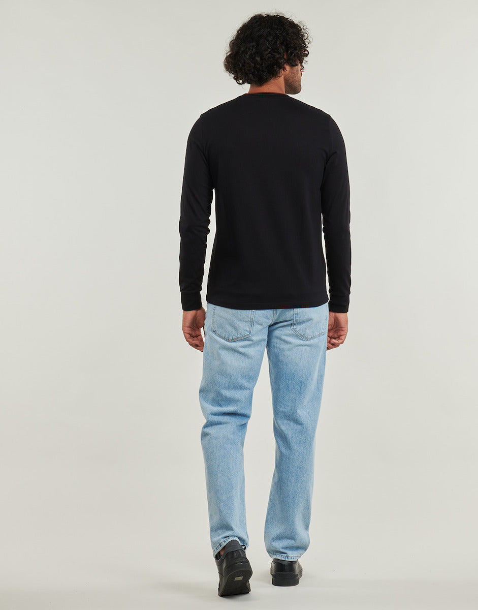 FRED PERRY TWIN TIPPED LONG SLEEVE COTTON T-SHIRT BLACK 2XL RRP £60 BNWT