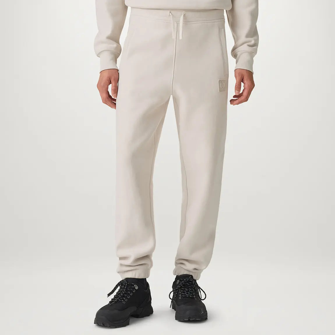 BELSTAFF HOCKLEY HEAVY COTTON JOGGERS TRACK PANTS MOONBEAM 2XL RRP £195 BNWT