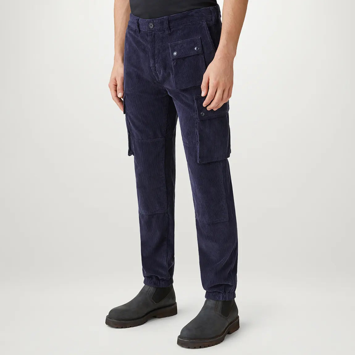 BELSTAFF TRIALMASTER CORDURPY COTTON CARGO TROUSERS DARK INK BLUE 38 WAIST RRP £250 BNWT