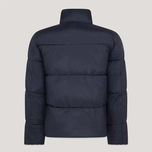 BELSTAFF DOME DOWN PUFFA JACKET DARK INK NAVY UK46 3XL RRP £395 BNWT