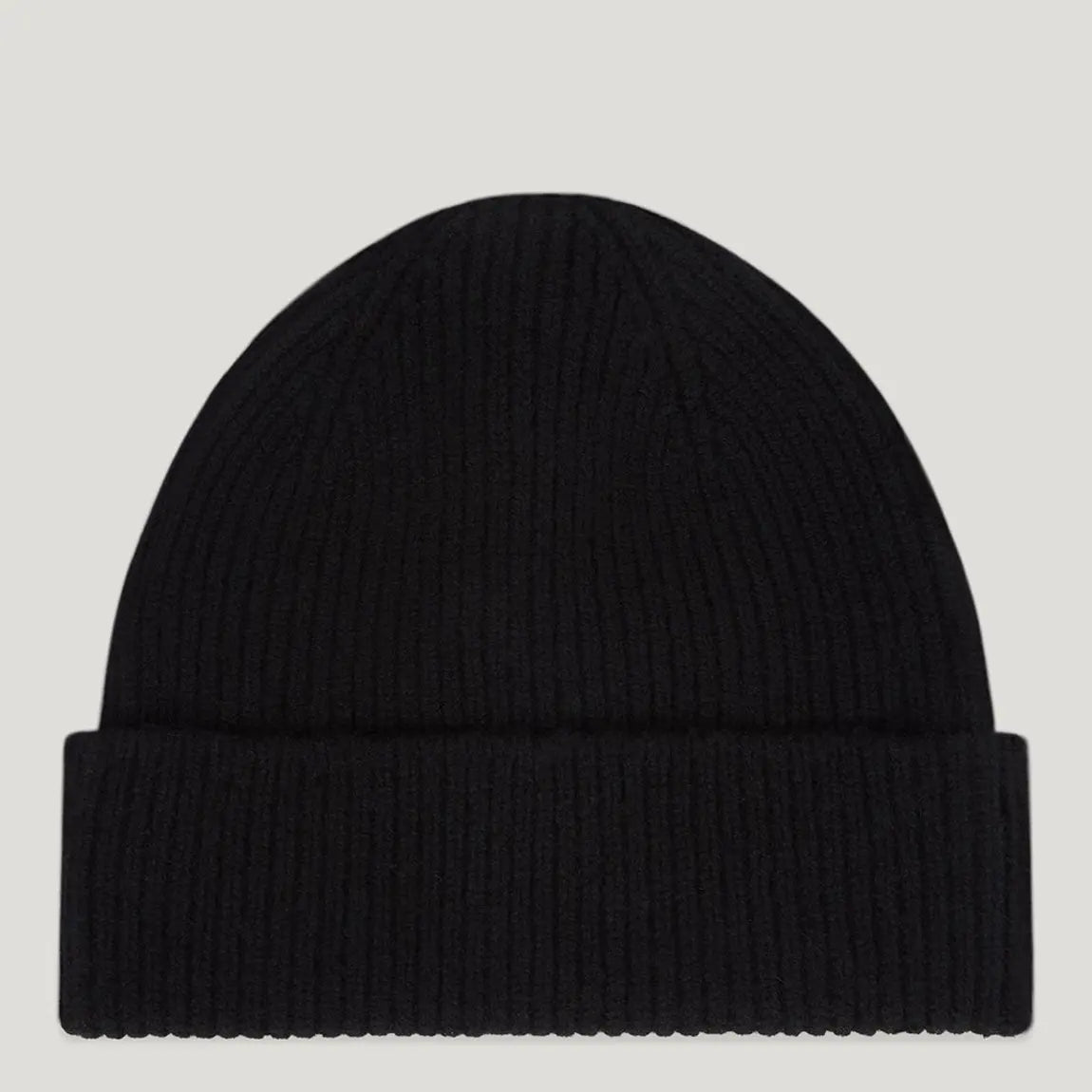 BELSTAFF PHOENIX LOGO WOOL DOCK BEANIE HAT BLACK MADE IN UK RRP £70 BNWT