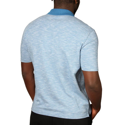 PAUL SMITH BUTTON THROUGH POLO SHIRT BLUE MARL 2XL RRP £115 BNWT
