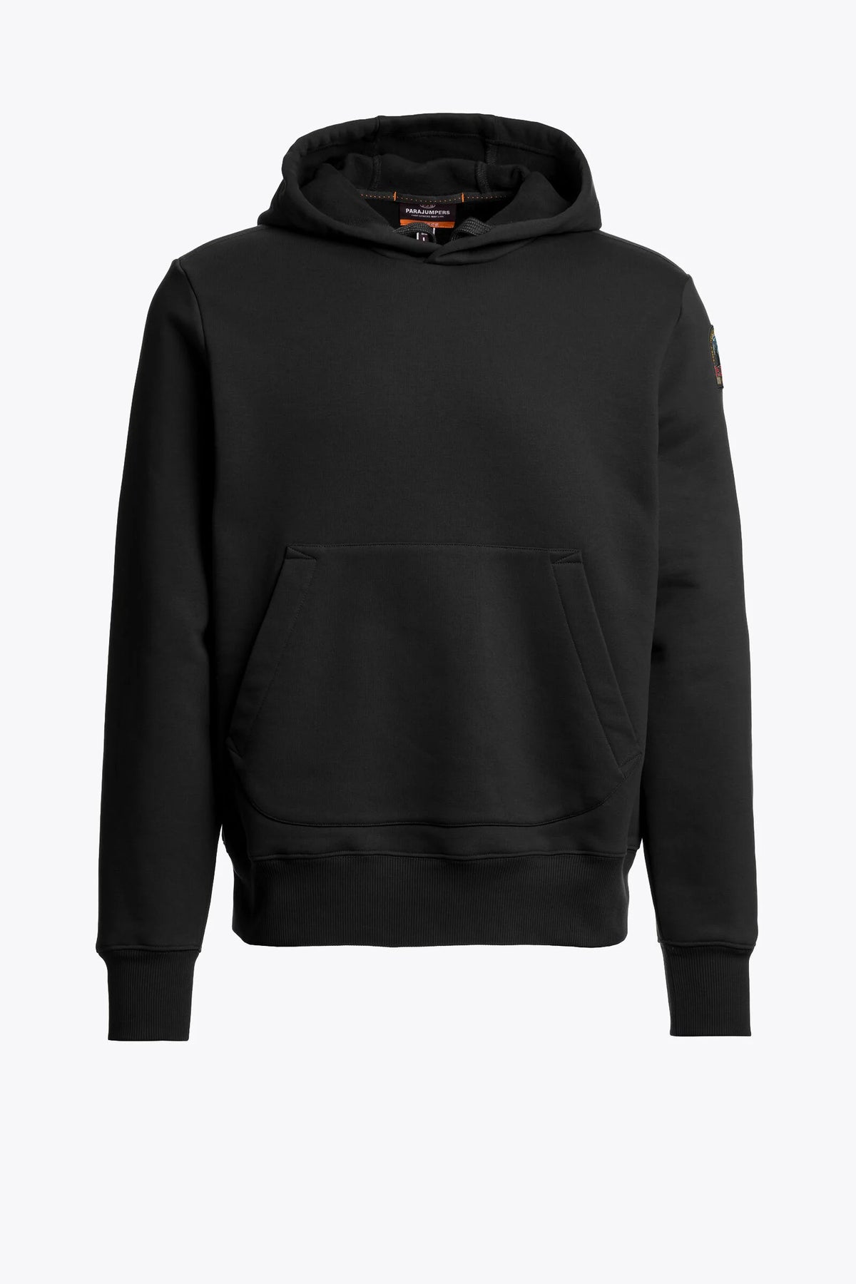 PARAJUMPERS EVEREST COTTON FLEECE HOODIE SWEATSHIRT BLACK RRP £185 BNWT