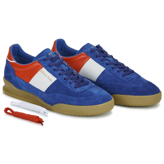 PAUL SMITH PS DOVER SUEDE LOW TOP TRAINERS FRANCE FLAG COLOUR RRP £225 BNIB