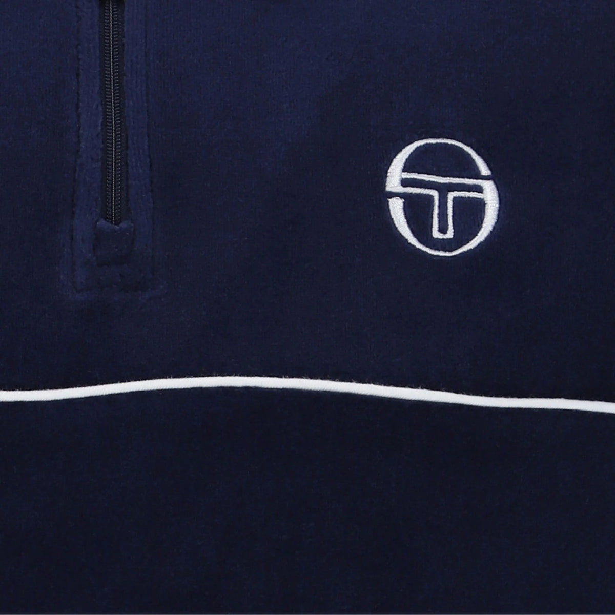 SERGIO TACCHINI CARDONA VELOUR POLO SHIRT NAVY BLUE M RRP £55 BNWT