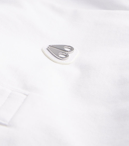 MOOSE KNUCKLES EVERETT PIQUE COTTON POLO SHIRT WHITE 2XL RRP £130 BNWT
