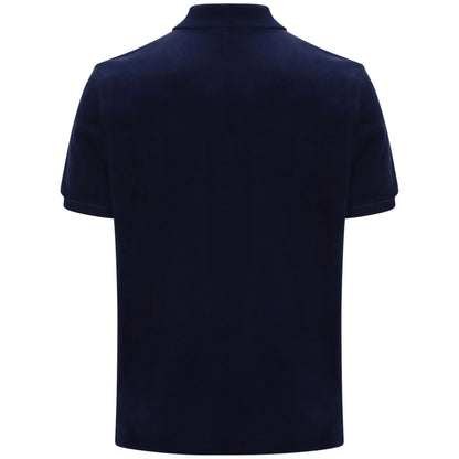 SERGIO TACCHINI CARDONA VELOUR POLO SHIRT NAVY BLUE M RRP £55 BNWT