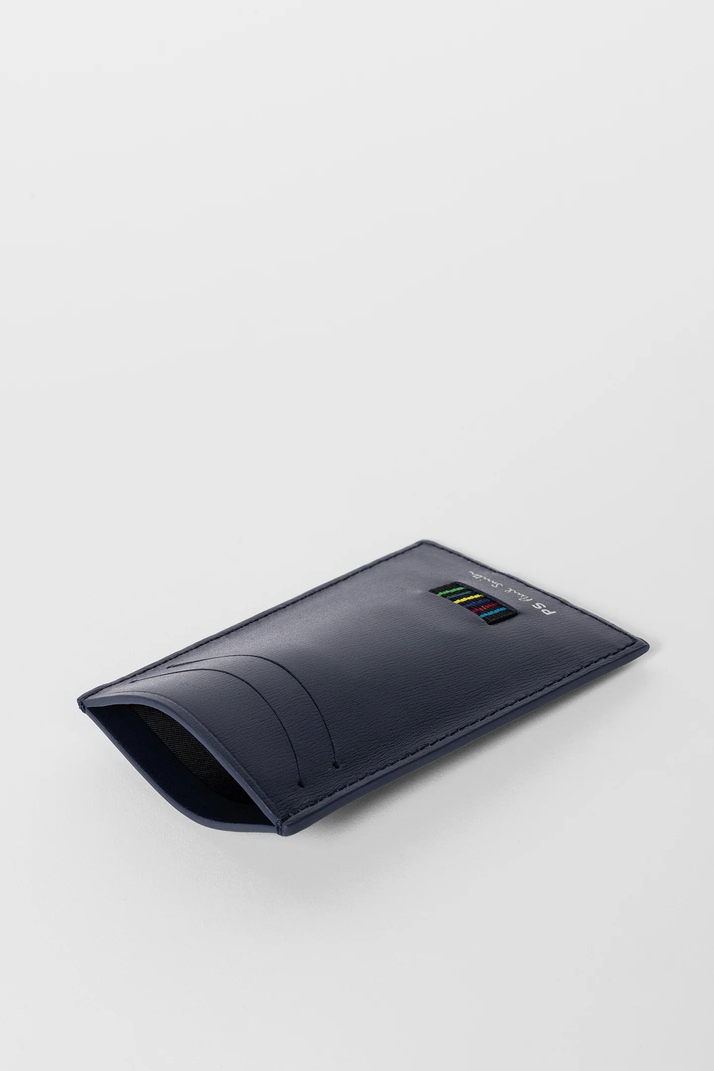 PAUL SMITH PS LEATHER CARD HOLDER WALLET NAVY BLUE RRP £85 BNWT & BOX