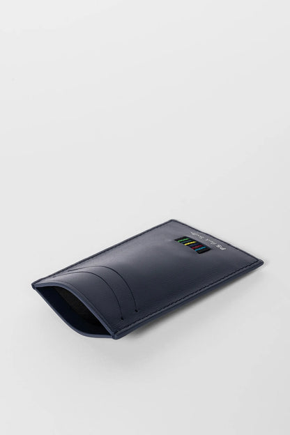 PAUL SMITH PS LEATHER CARD HOLDER WALLET NAVY BLUE RRP £85 BNWT & BOX