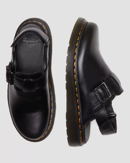 DR. MARTENS JORGE 2 BRANDO LEATHER SLINGBACK MULES BLACK UK 10 RRP £120 BNIB
