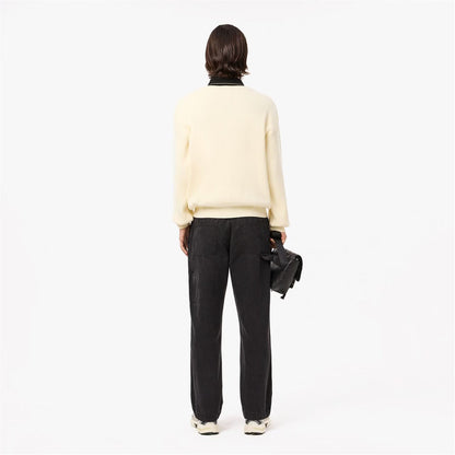 LACOSTE STRAIGHT FIT COTTON CANVAS CARPENTER TROUSERS BLACK 36 REG RRP £135 BNWT