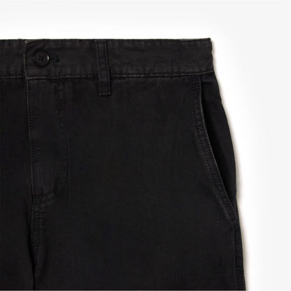 LACOSTE STRAIGHT FIT COTTON CANVAS CARPENTER TROUSERS BLACK 36 REG RRP £135 BNWT