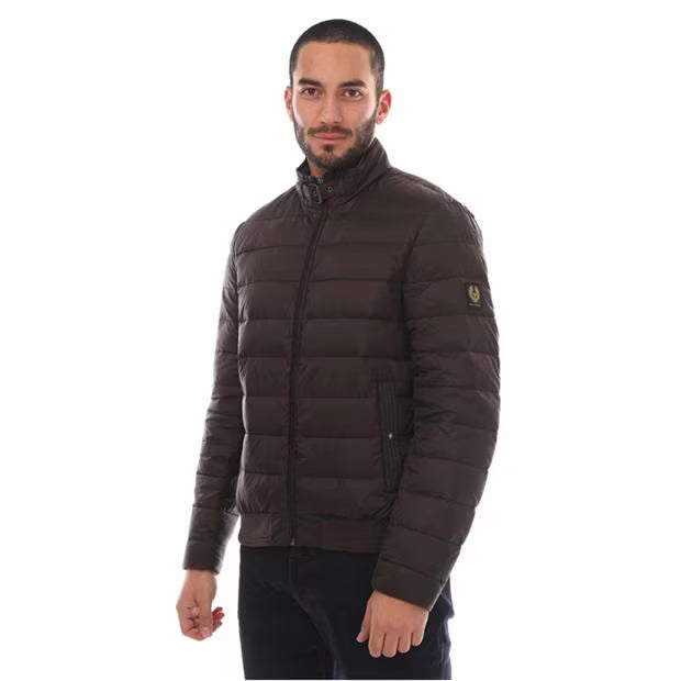 BELSTAFF CIRCUIT DOWN PUFFA BOMBER JACKET TONAL BURNT OAK RRP £350 BNWT