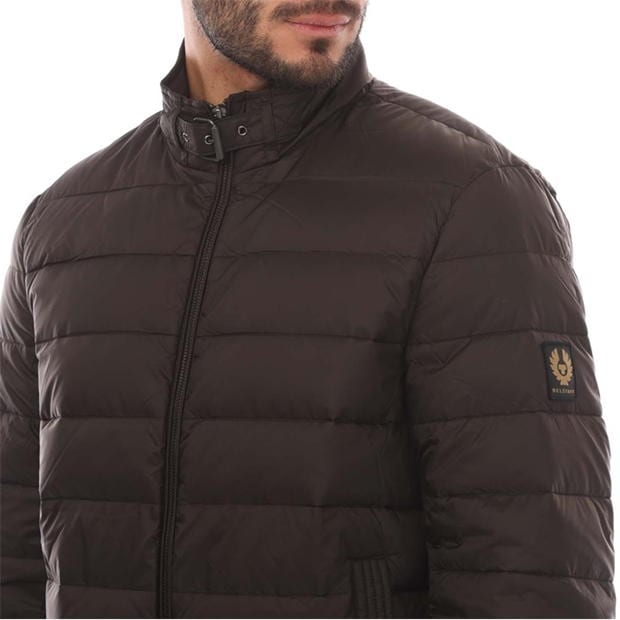 BELSTAFF CIRCUIT DOWN PUFFA BOMBER JACKET TONAL BURNT OAK RRP £350 BNWT