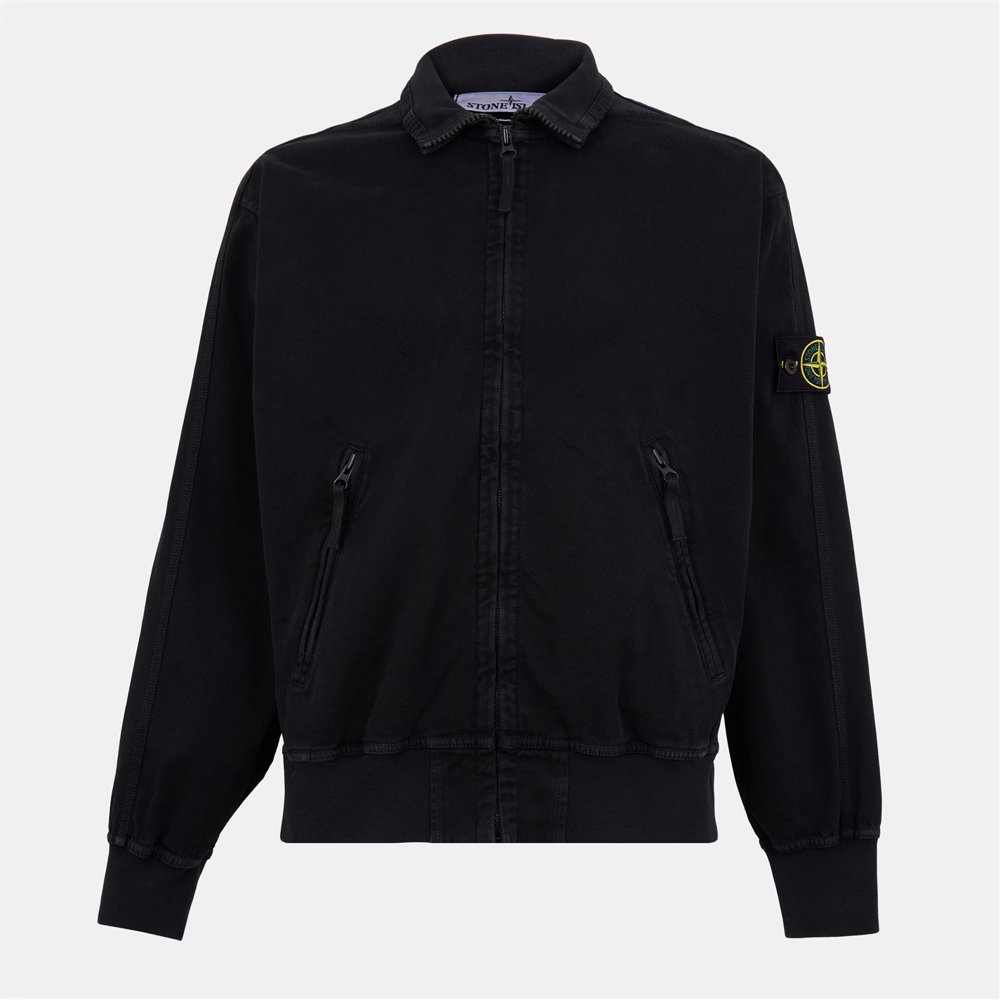STONE ISLAND PANAMA OVERSIZED COTTON BOMBER TRACK JACKET BLACK XL RRP £615 BNWT