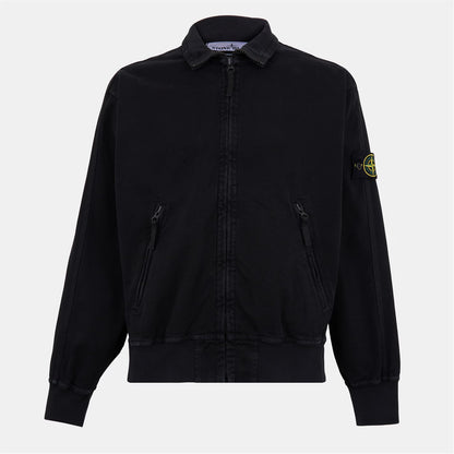 STONE ISLAND PANAMA OVERSIZED COTTON BOMBER TRACK JACKET BLACK XL RRP £615 BNWT