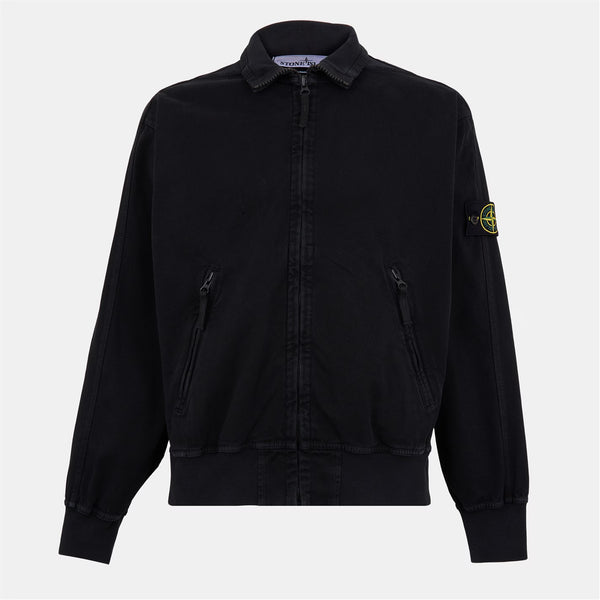 STONE ISLAND PANAMA OVERSIZED COTTON BOMBER TRACK JACKET BLACK XL RRP £615 BNWT