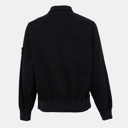 STONE ISLAND PANAMA OVERSIZED COTTON BOMBER TRACK JACKET BLACK XL RRP £615 BNWT
