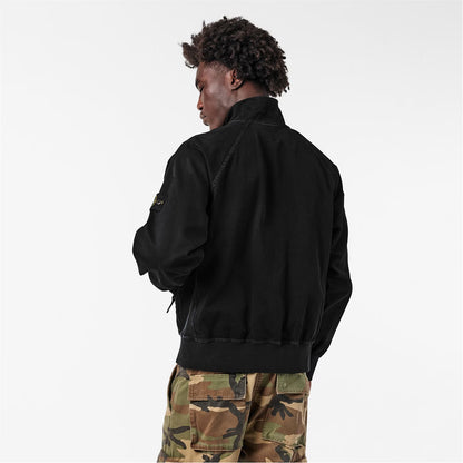 STONE ISLAND PANAMA OVERSIZED COTTON BOMBER TRACK JACKET BLACK XL RRP £615 BNWT
